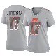 ＃17 Women's Justin Jefferson Gray Game Cleveland Browns Atmosphere Fashion Jersey