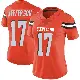 ＃17 Women's Justin Jefferson Orange Limited Cleveland Browns Alternate Vapor Untouchable Jersey