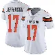 ＃17 Women's Justin Jefferson White Limited Cleveland Browns Vapor Untouchable Jersey
