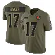 ＃17 Youth Jerome Baker Olive Limited Cleveland Browns 2025 Salute to Service Jersey