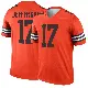 ＃17 Youth Justin Jefferson Orange Legend Cleveland Browns Inverted Jersey
