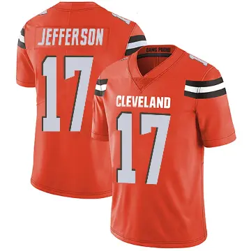 ＃17 Youth Justin Jefferson Orange Limited Cleveland Browns Alternate Vapor Untouchable Jersey