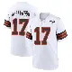 ＃17 Youth Justin Jefferson White Game Cleveland Browns 1946 Collection Alternate Jersey