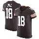 ＃18 Men's David Bell Brown Elite Cleveland Browns Vapor Jersey