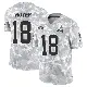 ＃18 Men's Joe Royer Arctic Camo Limited Cleveland Browns 2024 Salute to Service Jersey