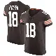 ＃18 Men's Joe Royer Brown Elite Cleveland Browns Vapor Jersey