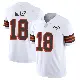 ＃18 Men's Joe Royer White Limited Cleveland Browns Vapor 1946 Collection Alternate Jersey