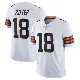 ＃18 Men's Joe Royer White Limited Cleveland Browns Vapor Untouchable Jersey