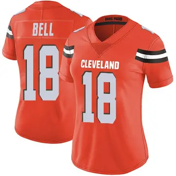 ＃18 Women's David Bell Orange Limited Cleveland Browns Alternate Vapor Untouchable Jersey
