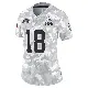 ＃18 Women's Joe Royer Arctic Camo Limited Cleveland Browns 2024 Salute to Service Jersey