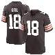 ＃18 Youth David Bell Brown Game Cleveland Browns Team Color Jersey