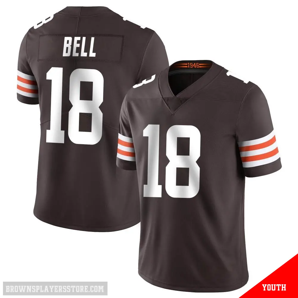 ＃18 Youth David Bell Brown Limited Cleveland Browns Team Color Vapor Untouchable Jersey