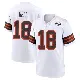 ＃18 Youth David Bell White Game Cleveland Browns 1946 Collection Alternate Jersey