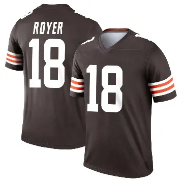＃18 Youth Joe Royer Brown Legend Cleveland Browns Jersey
