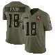 ＃18 Youth Joe Royer Olive Limited Cleveland Browns 2025 Salute to Service Jersey