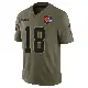 ＃18 Youth Joe Royer Olive Limited Cleveland Browns 2025 Salute to Service Jersey
