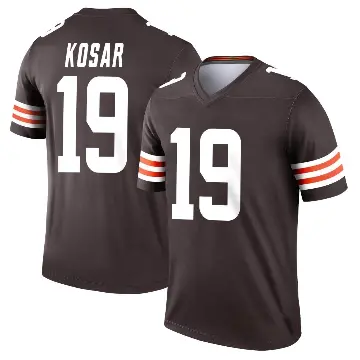 ＃19 Men's Bernie Kosar Brown Legend Cleveland Browns Jersey