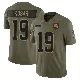 ＃19 Men's Bernie Kosar Olive Limited Cleveland Browns 2025 Salute to Service Jersey