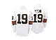 ＃19 Men's Bernie Kosar White Authentic Cleveland Browns Mitchell And Ness Throwback Jersey