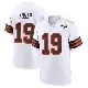 ＃19 Men's Bernie Kosar White Game Cleveland Browns 1946 Collection Alternate Jersey
