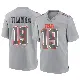 ＃19 Men's Cedric Tillman Gray Game Cleveland Browns Atmosphere Fashion Jersey