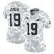 ＃19 Women's Bernie Kosar Arctic Camo Limited Cleveland Browns 2024 Salute to Service Jersey