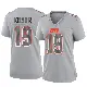＃19 Women's Bernie Kosar Gray Game Cleveland Browns Atmosphere Fashion Jersey