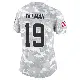 ＃19 Women's Cedric Tillman Arctic Camo Limited Cleveland Browns 2024 Salute to Service Jersey