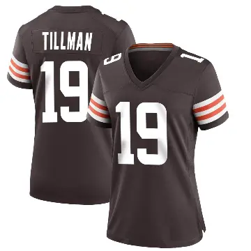 ＃19 Women's Cedric Tillman Brown Game Cleveland Browns Team Color Jersey