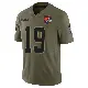 ＃19 Youth Bernie Kosar Olive Limited Cleveland Browns 2025 Salute to Service Jersey