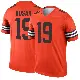 ＃19 Youth Bernie Kosar Orange Legend Cleveland Browns Inverted Jersey