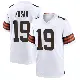 ＃19 Youth Bernie Kosar White Game Cleveland Browns Jersey
