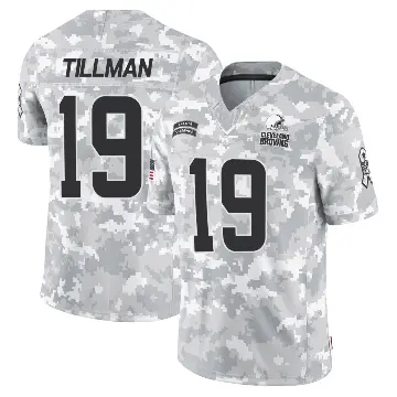＃19 Youth Cedric Tillman Arctic Camo Limited Cleveland Browns 2024 Salute to Service Jersey