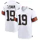 ＃19 Youth Cedric Tillman White Game Cleveland Browns Jersey