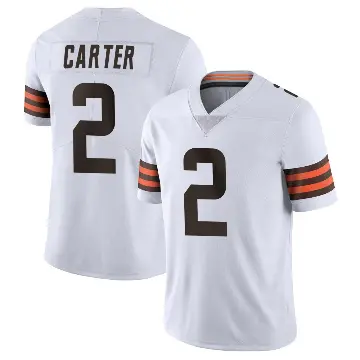 ＃2 Men's DeAndre Carter White Limited Cleveland Browns Vapor Untouchable Jersey