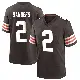 ＃2 Men's Shedeur Sanders Brown Game Cleveland Browns Team Color Jersey