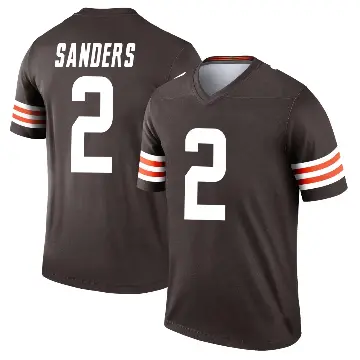 ＃2 Men's Shedeur Sanders Brown Legend Cleveland Browns Jersey