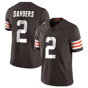 ＃2 Men's Shedeur Sanders Brown Limited Cleveland Browns Team Color Vapor Untouchable Jersey