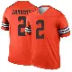 ＃2 Men's Shedeur Sanders Orange Legend Cleveland Browns Inverted Jersey