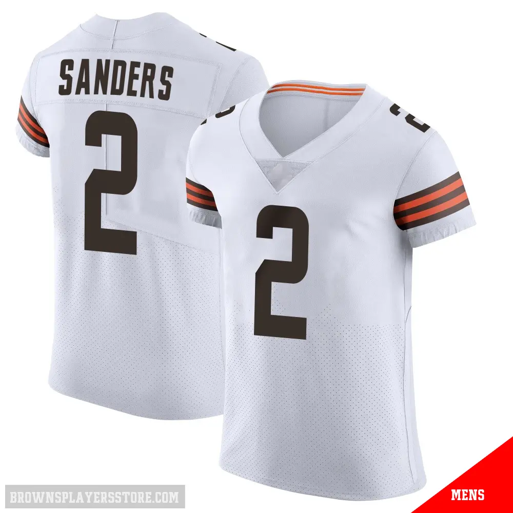 ＃2 Men's Shedeur Sanders White Elite Cleveland Browns Vapor Jersey