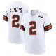 ＃2 Men's Shedeur Sanders White Game Cleveland Browns 1946 Collection Alternate Jersey