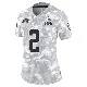 ＃2 Women's DeAndre Carter Arctic Camo Limited Cleveland Browns 2024 Salute to Service Jersey