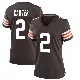 ＃2 Women's DeAndre Carter Brown Game Cleveland Browns Team Color Jersey