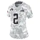 ＃2 Women's Shedeur Sanders Arctic Camo Limited Cleveland Browns 2024 Salute to Service Jersey