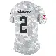 ＃2 Women's Shedeur Sanders Arctic Camo Limited Cleveland Browns 2024 Salute to Service Jersey
