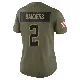 ＃2 Women's Shedeur Sanders Olive Limited Cleveland Browns 2025 Salute to Service Jersey