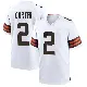 ＃2 Youth DeAndre Carter White Game Cleveland Browns Jersey