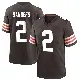 ＃2 Youth Shedeur Sanders Brown Game Cleveland Browns Team Color Jersey