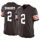 ＃2 Youth Shedeur Sanders Brown Limited Cleveland Browns Vapor F.U.S.E. Jersey