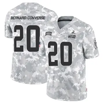 ＃20 Men's Jarrick Bernard-Converse Arctic Camo Limited Cleveland Browns 2024 Salute to Service Jersey